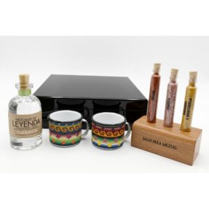 ARTESANIA HUICHOL: KIT DE MEZCAL DUO