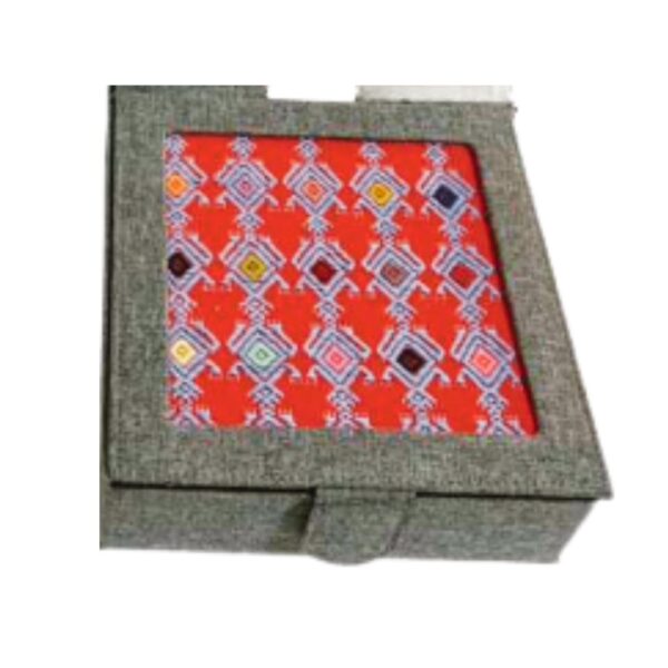 ARTESANIA HUIPIL: CAJA HUIPIL PARA TÉ O CAFÉ - Imagen 3
