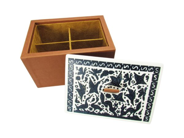ARTESANIA OLINALÁ: CAJA PARA TÉ OLINALÁ CON JARETA - Imagen 5