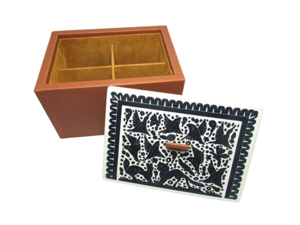 ARTESANIA OLINALÁ: CAJA PARA TÉ OLINALÁ CON JARETA - Imagen 44